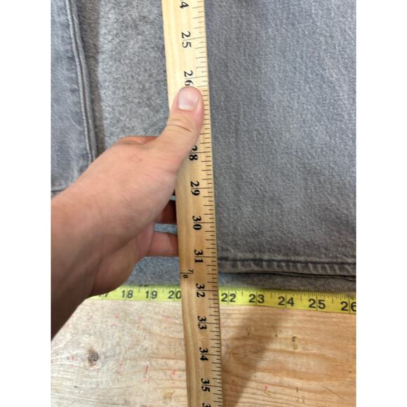 Vintage Levis 501 Red Tab Denim Jeans Mens 30x32 Gray Straight Streetwear Casual - Picture 7 of 10